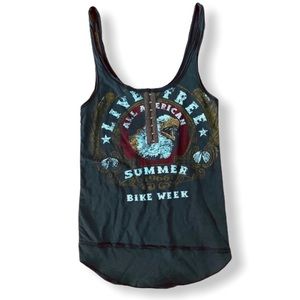We The Free Live Free Bike Week Tank Top Small